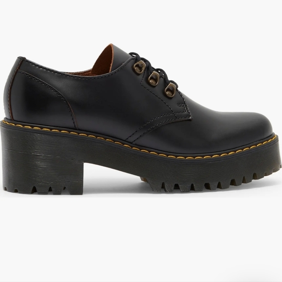 NWT DR. MARTENS LEONA LUG DERBY SHOE - Picture 2 of 5